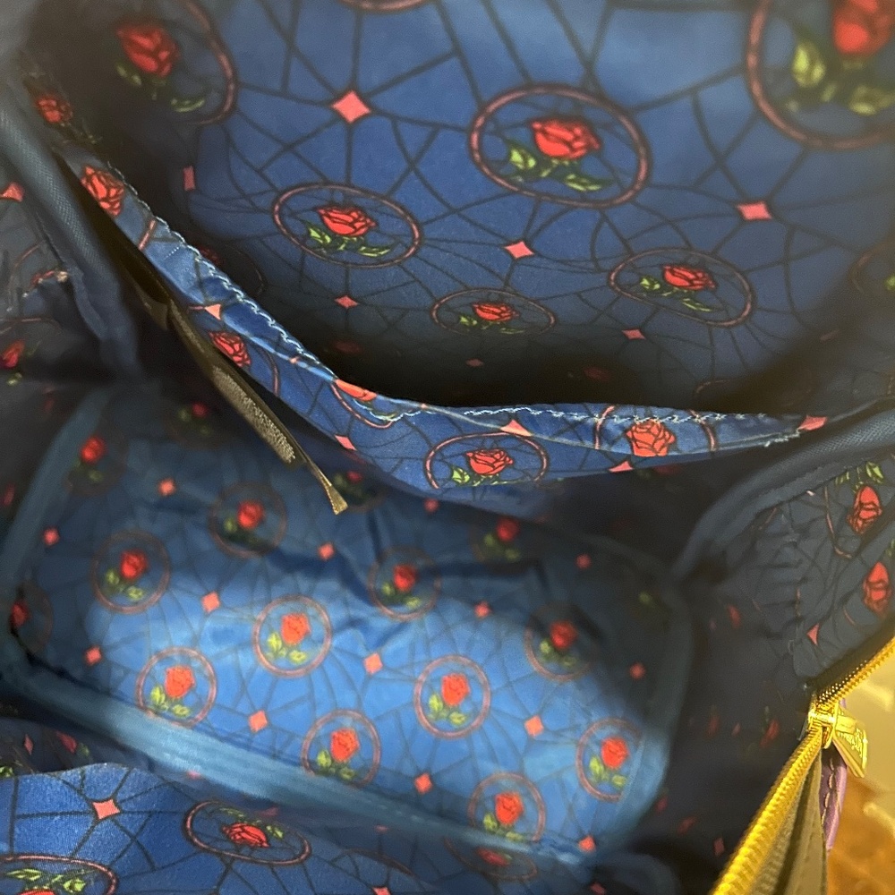 Disney Loungefly Castle Series Mini Backpack - Beauty & The Beast - Picture 8 of 8